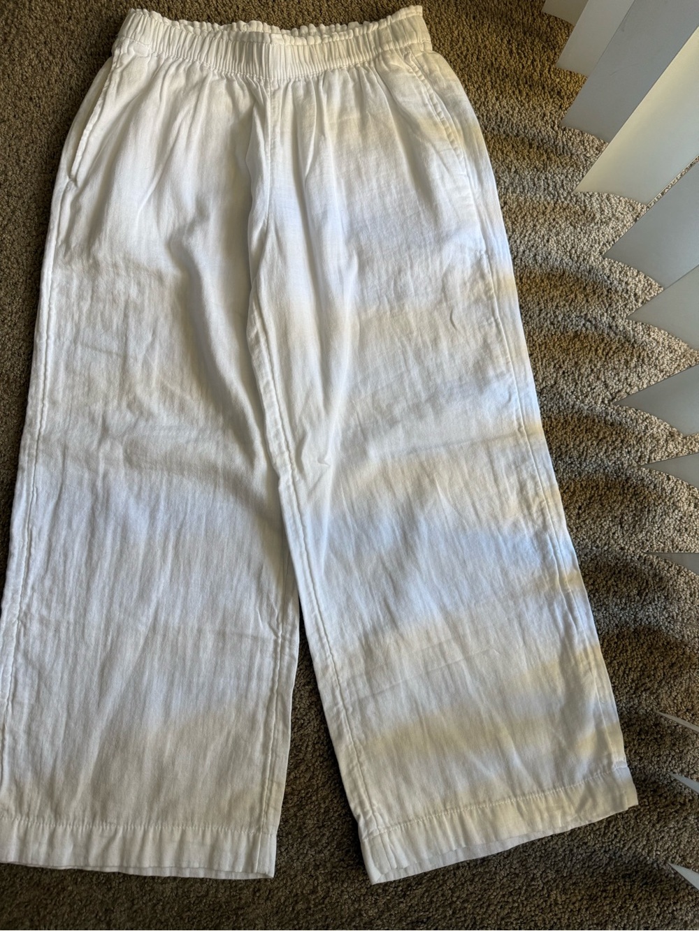 Old Navy Women’s Wide Leg Cotton Pants 🤍 - Picture 2 of 6